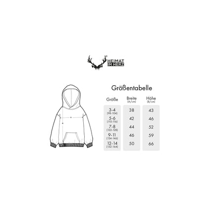 Bio Hoodie Kinder "Aus Liebe zur Heimat"